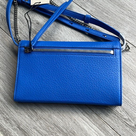 New!! All Saints leather crossbody wallet bag - Picture 5 of 7